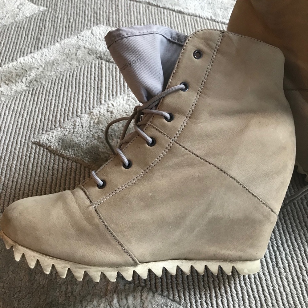 Light Grey Sneaker Wedge